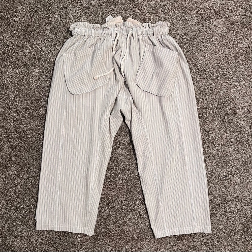 Free People Striped Cream Pants - Picture 5 of 10
